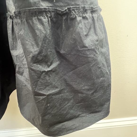 Hill House Black Ellie Nap Dress Size XL Sleeveless Ruffle Tiered Midi - Picture 6 of 11